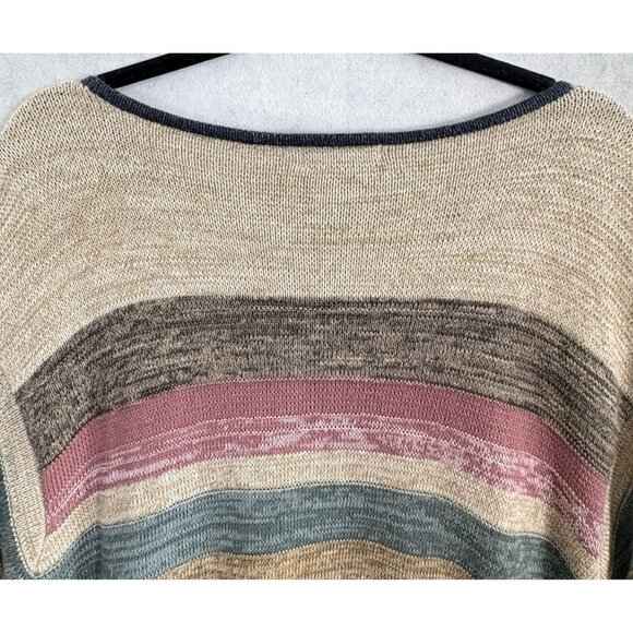 CHAPS Ralph Lauren Women Sweater Sz 2X Multicolor Stripe Pullover Beachy 1-6 - Picture 4 of 15